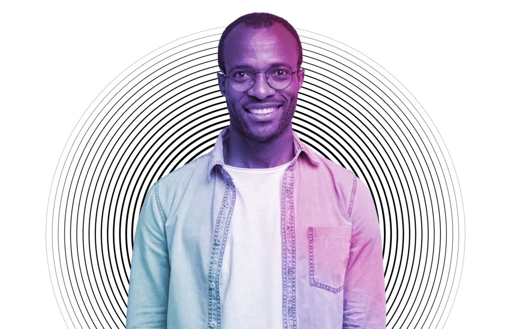 Man with open shirt